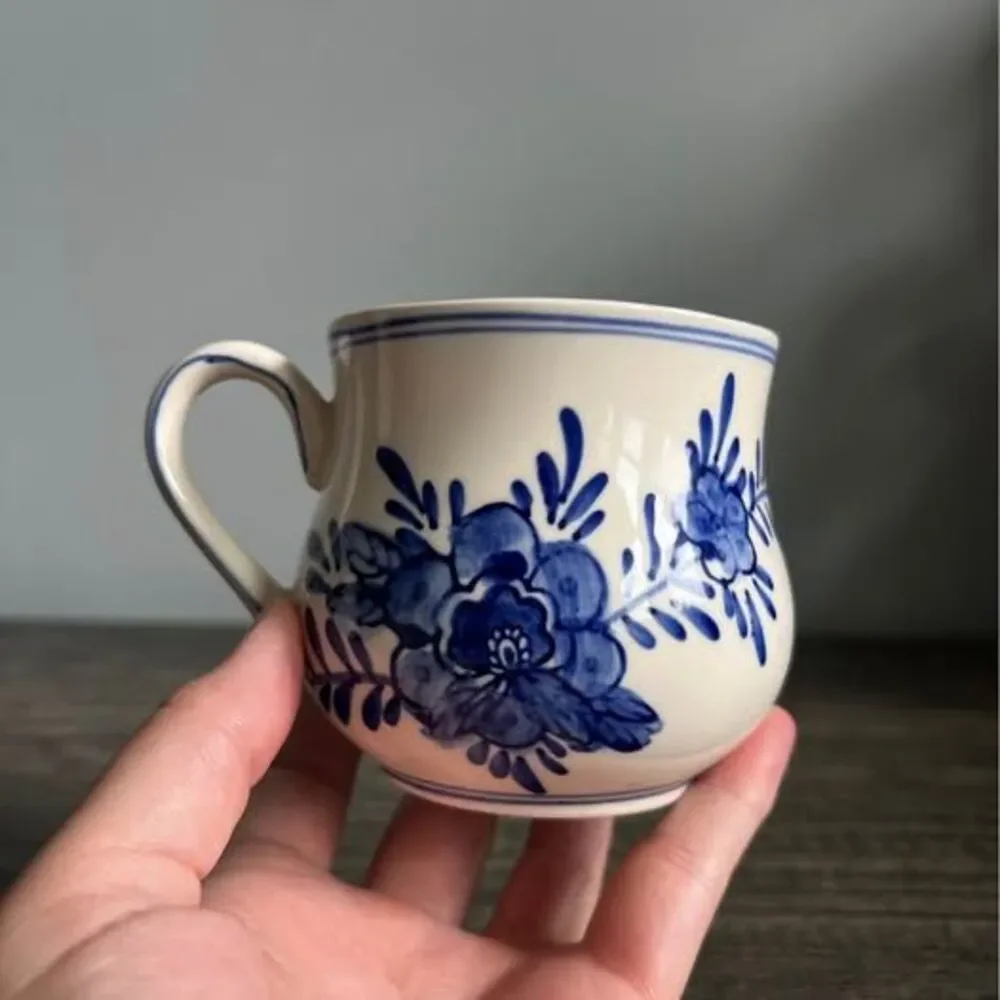 Vintage Blue and White Delft Mug